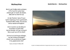 Weihnachtsgedicht Weihnachten Von Joseph Von Eichendorff